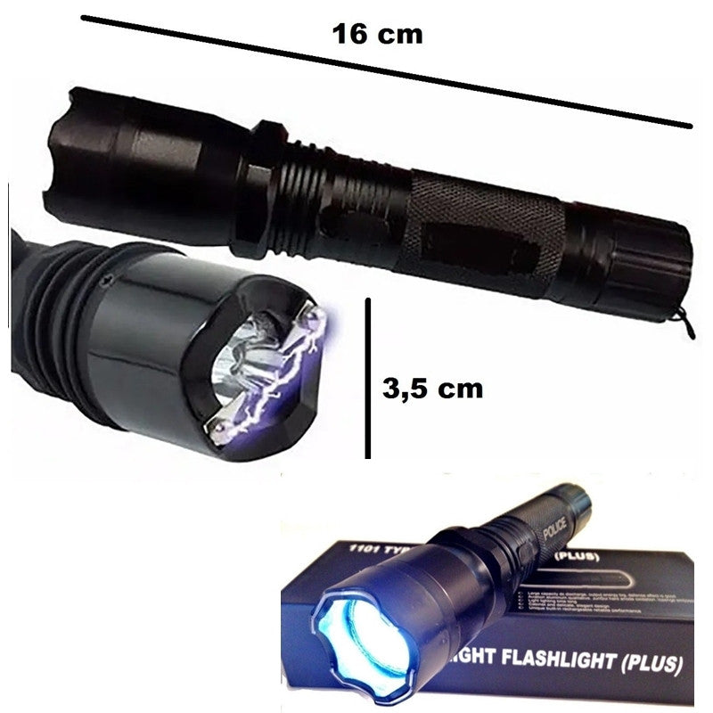 Linterna con Taser Flashlight LED: Protección y Potencia en un Solo Dispositivo